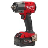 Cheie de impact Milwaukee 1 2, &sup3; 745Nm 18V M18FMTIW2F12-502X, M18 FUEL, , 2 x M18 B5 acumulator, M12-18 FC incarcator, cutie HD