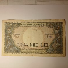 Di 07 Bancnota una mie lei 1943 circulata.
