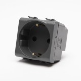 Priză Schuko 2M 16A negru Chorus &ndash; GEWISS | GW12241