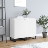 VidaXL Servante, 2 buc., alb, 40x35x70 cm, lemn prelucrat