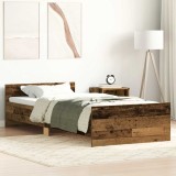 vidaXL Cadru de pat fără saltea Lemn vechi 90x200cm Lemn prelucrat 857474