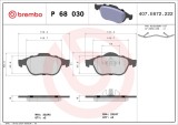 BREMBO P 68 030 PRIME LINE set placute frana,frana disc