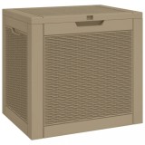 Cumpara ieftin Lada depozitare de gradina, maro, 55,5x43x53 cm, polipropilena