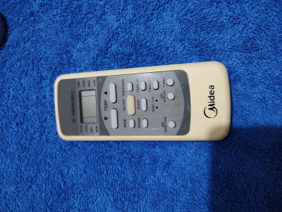 Telecomanda aer conditionat / telecomenzi aer conditionat ORIGINALE, MIDEA, stare foarte buna, perfect functionala !! foto