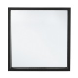 Oglinda perete lemn negru Tiziano 52x5x52 cm