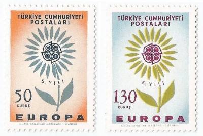|Turcia, Europa CEPT, 1964, MNH foto