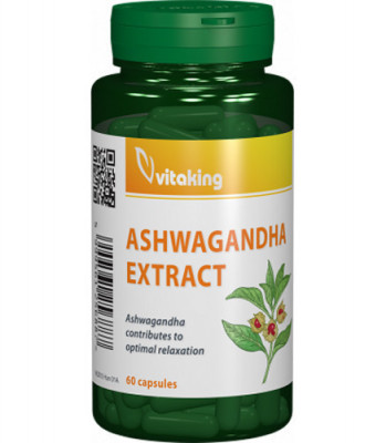 Ashwagandha extract 240 mg, 60cps, Vitaking foto