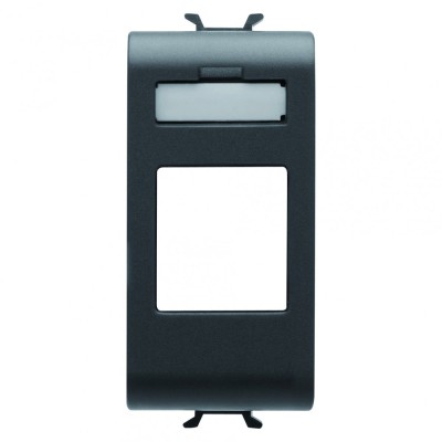 Carcasa conector date 1M Gewiss Chorus negru GW12431 foto