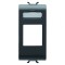 Carcasa conector date 1M Gewiss Chorus negru GW12431