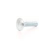 Surub cu filet metric, cu cap bombat torbant, zincat alb, diametru cap 16.55 mm, M6 x 40 mm