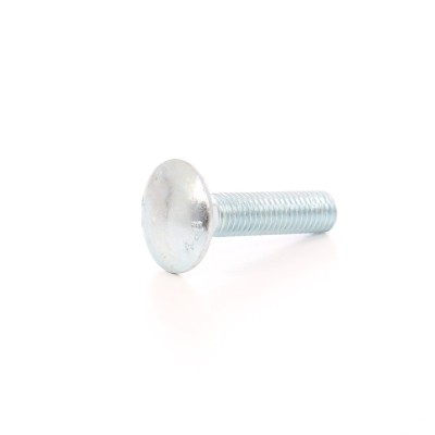 Surub cu filet metric, cu cap bombat torbant, zincat alb, diametru cap 16.55 mm, M6 x 40 mm foto