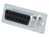 Mufă D-Sub 15 Pin Mamă pentru Cablu HD 20, TE Connectivity