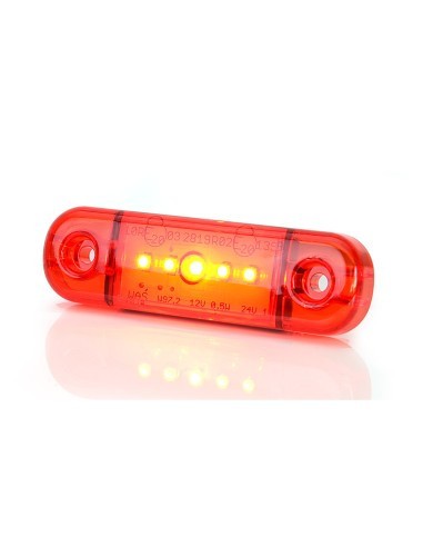 Lampa Gabarit Led 712 W97.2 12V-24V Pozitie Rosu Was
