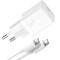Incarcator Retea Cu Cablu USB-C Baseus GaN5S, 30W, 3A, 1 x USB-C, Alb P10110902213-00