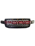 Grila radiator Raptor Style negru mat cu contur rosu si leduri portocalii, Ford Ranger T9 2022-2024