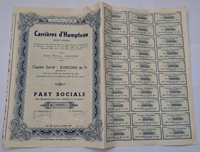 Franta , Acțiune a societății pe acțiuni &bdquo;Carri&egrave;res d&#039;Hampteau&rdquo; , 1944