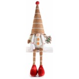 Figurina Craciunita textil multicolor 15x9.5x51 cm