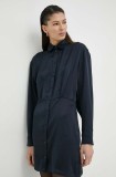 Samsoe Samsoe rochie Culoarea bleumarin, mini, dreaptă