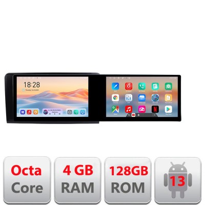 Navigatie Mercedes ML GL Kit-213 Edotec 2 ecrane 8 core 4+128 21.6 inch Incell android Wifi 5Ghz gps internet CarStore Technology foto