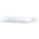 Hota traditionala Vision Chef VHB601A, 3 trepte de viteza, 1 motor, 209 mc/h, Butoane tip Slide, Lumina LED, Alb
