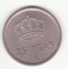 Spania 25 pesetas 1982 - Juan Carlos I. foto
