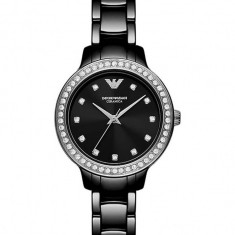 Emporio Armani ceas femei, culoarea negru