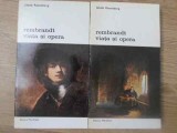 Rembrandt Viata si Opera Vol. 1-2, Jakob Rosenberg, 1976, Meridiane, Album Arta, Romana, Paperback, Biblioteca de Arta
