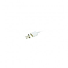 Cablu de date magnetic apple iphone 5/5s/5se/6/6s/6 plus alb foto