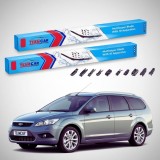 Cumpara ieftin Ștergătoare Ford Focus II DA Estate Facelift 2008-2011 | Set Față Flat Premium &ndash; TeamCar&reg;