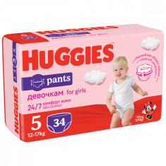 Scutece Huggies Chilotel Jumbo, nr 5, 12-17 kg, 34 buc