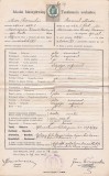 A3349N Testimoniu scolastic Romulus Mioc (viitor primar Petroșani, prefect al județului Hunedoara), 1898, Gimnaziul rom&acirc;n greco-catolic din Beiuș
