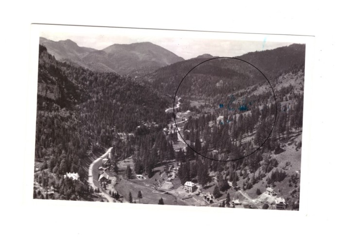 CP Lacul rosu, panorama, ocupatia maghiara, necirculata, datata 1942, stare buna