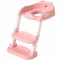 Reductor WC pentru Copii cu Scarita, Linomag&reg;, Plabil, 38 x 40 x 47 cm, Roz / Alb
