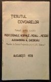 1938 Curs TESUTUL COVOARELOR Manual Scolile Profesionale Menaj Meserii Tesatorie