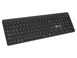 Tastatură neagră, fără fir, USB A
