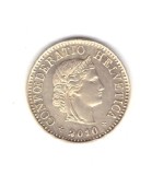 Moneda Elvetia 5 rappen 2010, stare foarte buna, curata, Europa, Cupru-Nichel