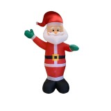 Mos Craciun Gonflabil cu 5 Becuri LED, inaltime 3.6 m, ideal atat pentru interior cat si pentru exterior