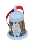 CLOPOTEL VINTAGE DE CRĂCIUN DIN PORȚELAN HUTSCHENREUTHER "LAPONIA" 1995