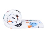 Pilota din bumbac Somnart Rachete 200x220 cm, umplutura 300 gsm