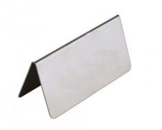 Semn inox inscriptionabil pentru masa 10x4 cm foto
