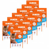 Iams Cat cu ton sălbatic &amp;amp; hering 12 x 85 g