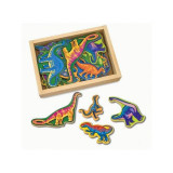 Dinozauri din lemn cu magneti, +3 ani, Melissa&amp;Doug