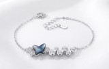 Bratara din Argint 925 ,Mother of Pearl Butterfly cu Zirconiu si Sidef