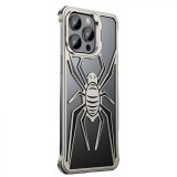 Husa de Protectie Compatibila iPhone 15 Pro Max, cu Suport Metalic pentru Camera, Armor Protective Series, Flippy, Antisoc, Protectie de Metal pe Marg