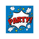 Set 20 servetele petrecere Boom Party 33 x 33 cm