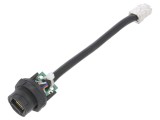 Cablu adaptor 0,1m Cat 5e IP67 8p8c