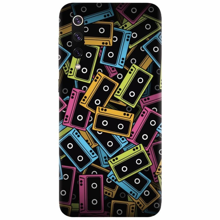 Husa silicon pentru Xiaomi Mi 9, Audio Cassette Color Vector