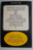 Explorari in istoria literaturii romane - Alexandru Dutu. Studii literare