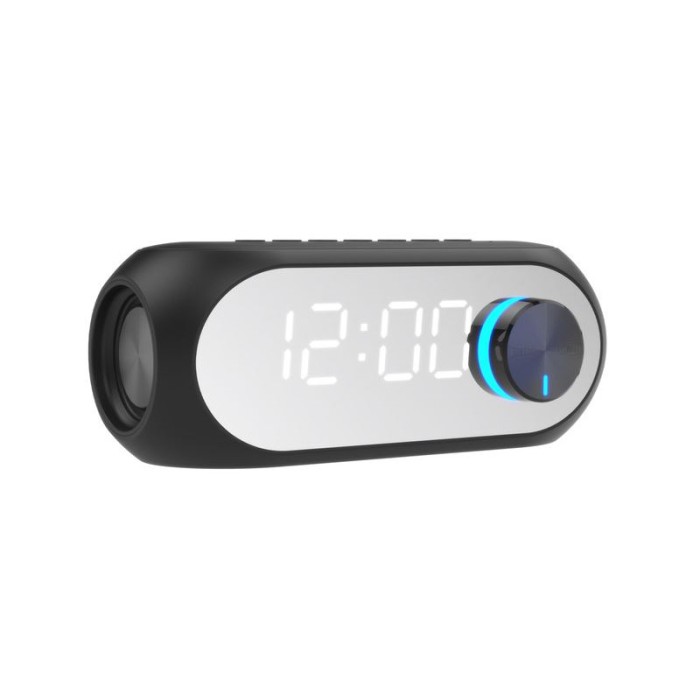 Boxa Bluetooth cu ceas/alarma incorporate si radio, acumulator, sunet de calitate