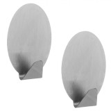Cuiere Metalice Autocolante, Set 2 Bucăți, Argintiu, Capacitate 2kg, Oem